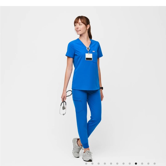 Blue Scrub Set - Picture 1 of 4